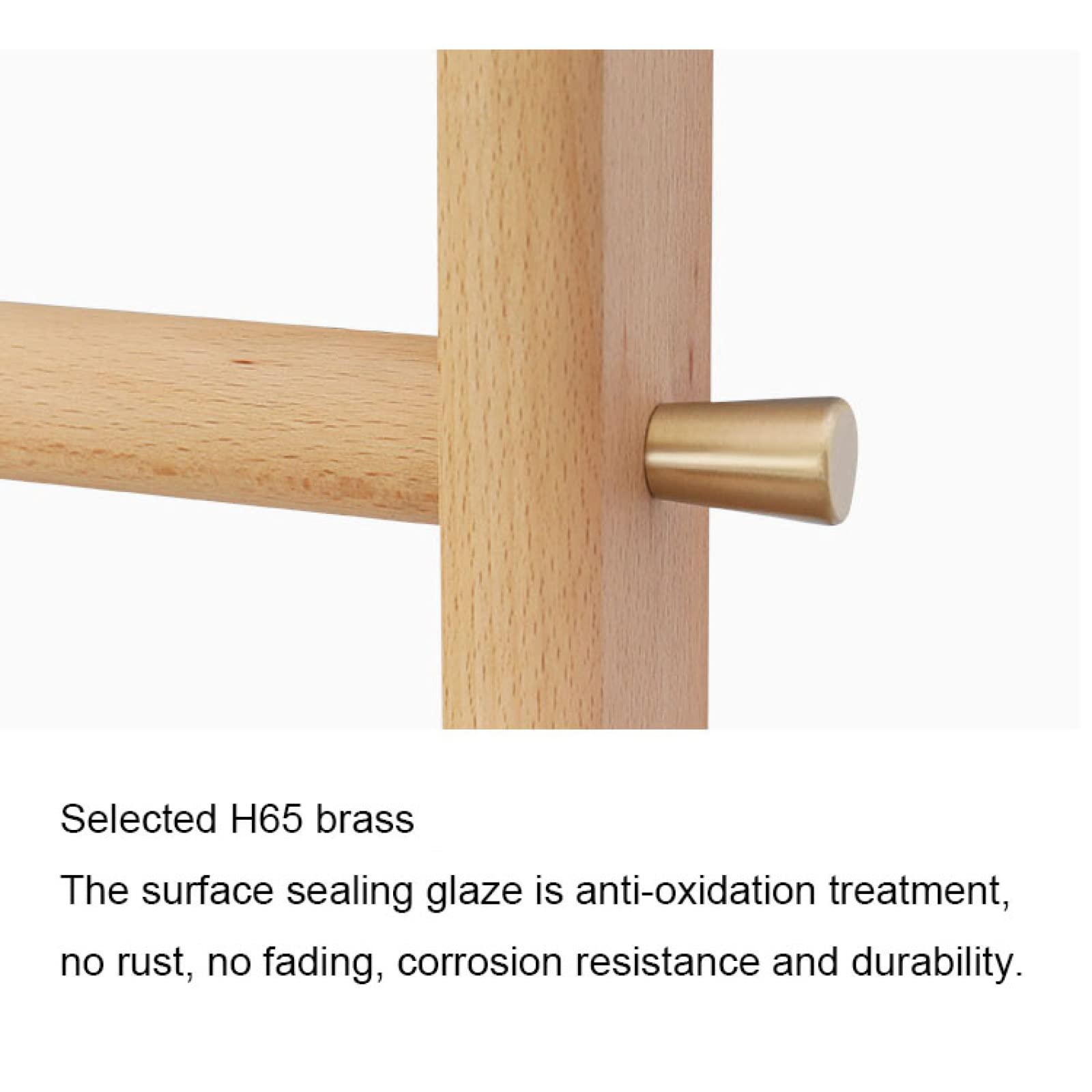 Porta Asciugamani A Scaletta In Bambù - Pieghevole, 4 Aste, Da Appoggio, 180cm, Naturale - Foto 4