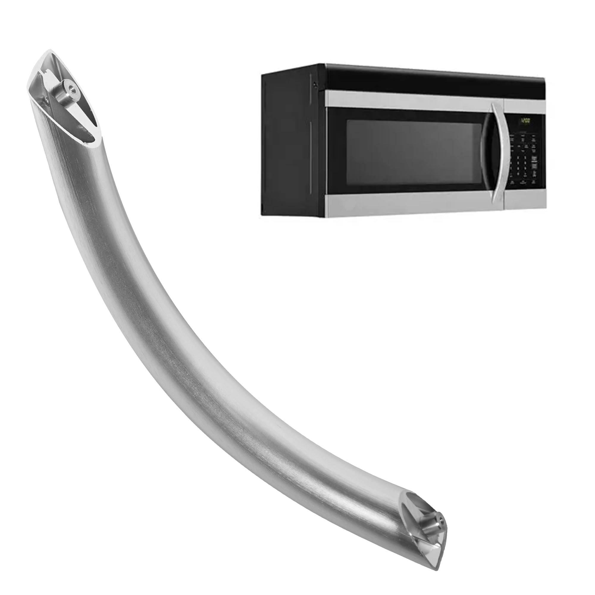 Photo 1 of MEB41909001 Microwave Handle Compatible with LG LMV1760ST, LMV1764ST, LMV1762ST, LMV1683ST, LMV1765ST, LMV1680ST, MV1746ADL, Replace for AP4991720?PS3535309?EAP3535309 1398468. Metal