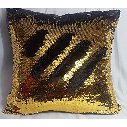 Cojín reversible con lentejuelas de sirena de dos tonos Cover