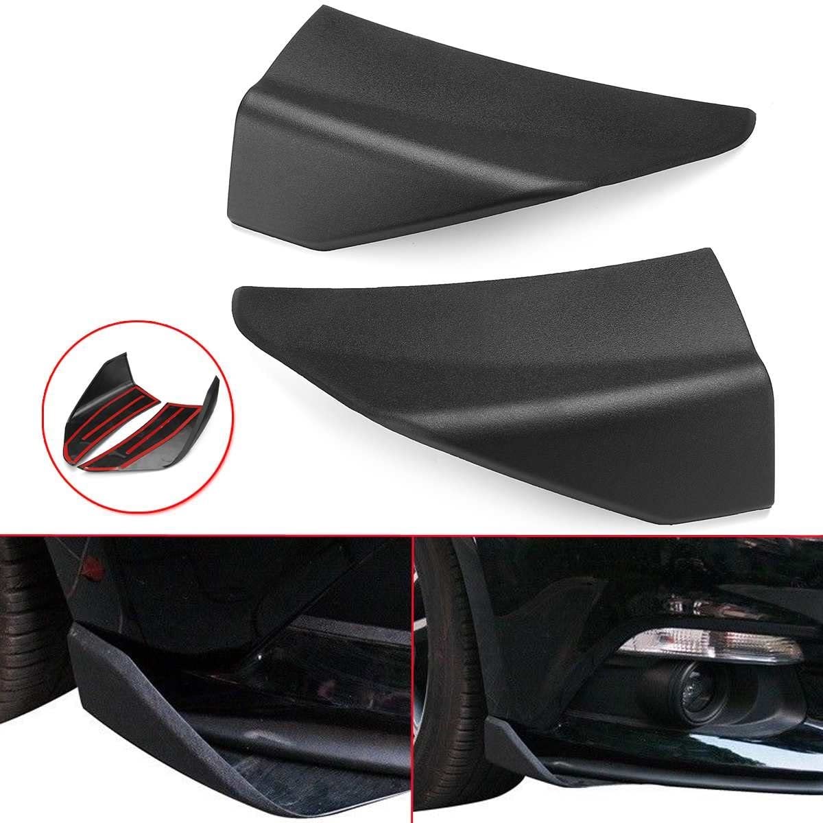 Dla Forda Dla Mustanga Akcesoria Samochodowe Do Stylizacji Para Przedni Zderzak Samochodowy Splitter Wargi Podbródek Spoiler Dyfuzor Winglets Protector
