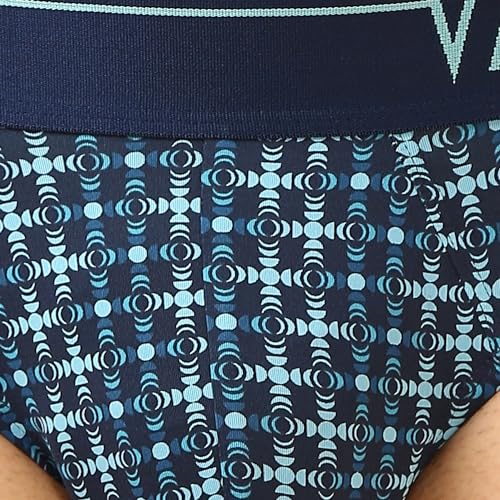 Image of Van Heusen Men Regular Fit 4 Way Stretch Body Defining Fit Allover Print Briefs - Available in Pack of 1 & 2