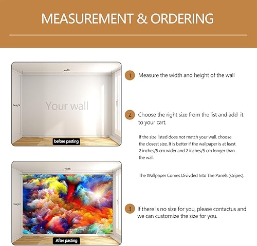 Miniatura 10 de TUNDJ - Papel tapiz infantil con mapa del mundo para cuarto de bebé, decoración de pared de habitación infantil, 130 x 95 pulgadas (no autoadhesivo)