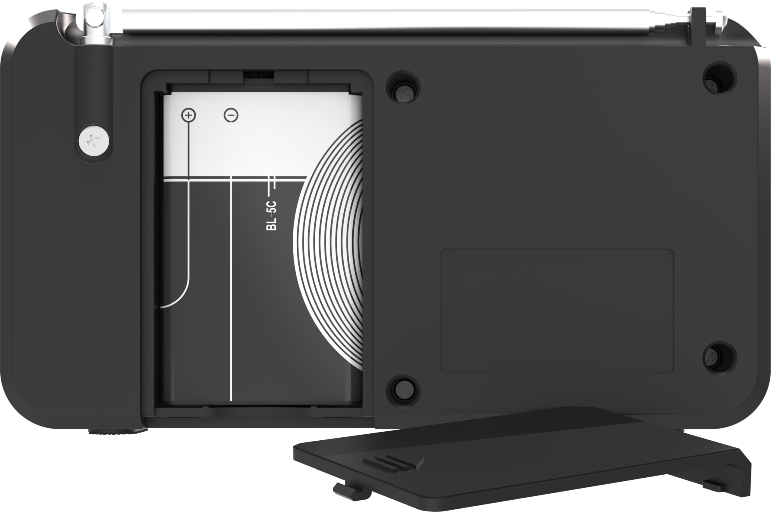 TELESTAR TOP 100 – Radio portatile DAB+/FM con batteria ricaricabile – Nero | Batteria sostituibile, fino a 15 h di autonomia, ricarica rapida, streaming Bluetooth e lettore USB