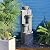 SERBILHOME Water Fountain Outdoor Garden 39.76" Big Outdoor Water Fountains Contemporary Design 4-Tier Pots Modern with Led Lights Waterfall Fountain Office,Yard, Floor Patio, Backyard Home Decor