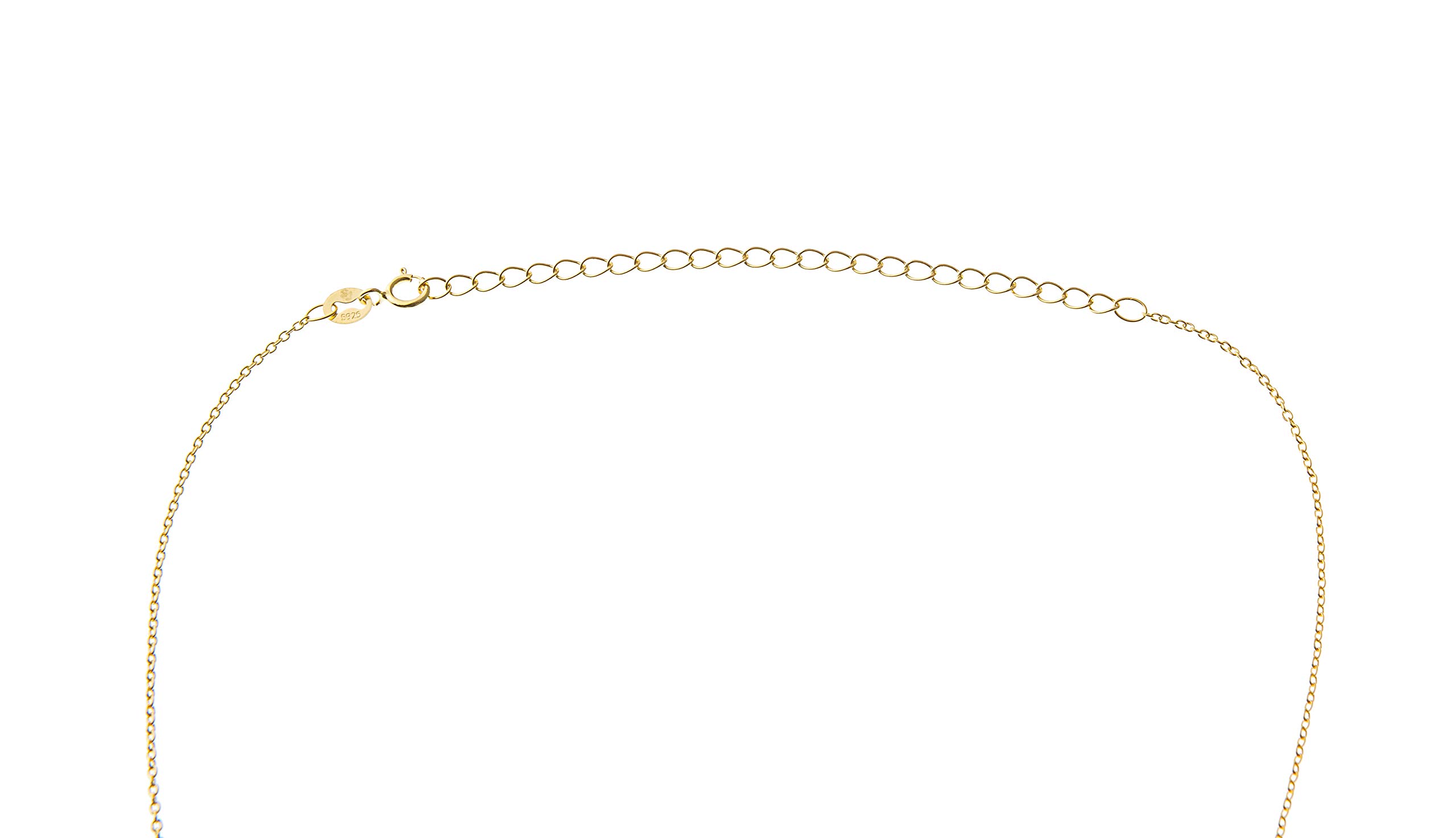 Serotonina Molecola Pendente Ciondolo con Collana | realizzato in argento sterling 925, placcato Oro e Oro Rosa | by Serebra Jewelry
