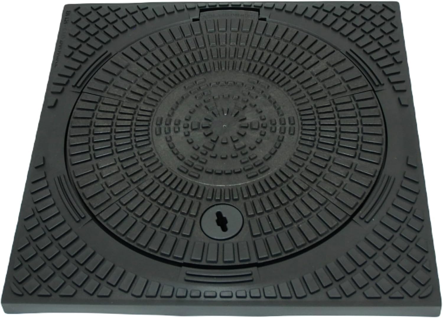 Rohr 400 mit Deckel Kontrollschacht DN400 (50cm x 50cm) Schachtverlängerung Schachtabdeckung Regenablauf Bodenablauf KG Rohr 0,5m/1m/1,5m/2m (1 Meter)