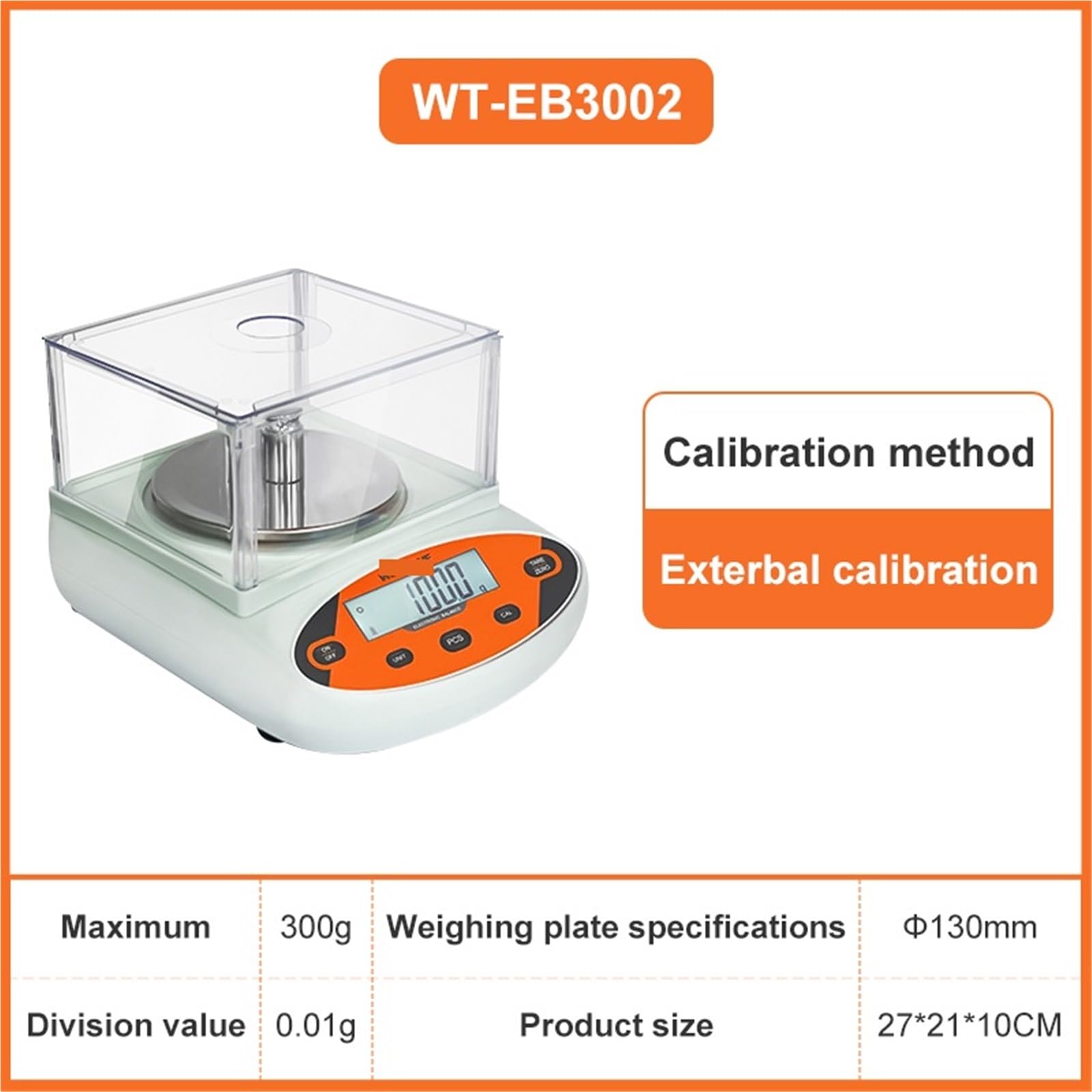 Balanza analítica de 0,01 g, báscula digital precisión for laboratorio, balanza electrónica acero inoxidable 304 for joyería y farmacia Grado comercial