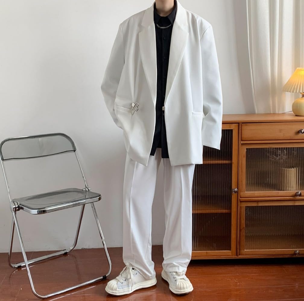 【社交ダンス衣装】アイボリー tailor Fukuyama 上下セット ツーピース メンズ 男性 ダンス ジャケット スラックス ジャズ 社交ダンス衣装】アイボリー tailor Fukuyama 上下セット