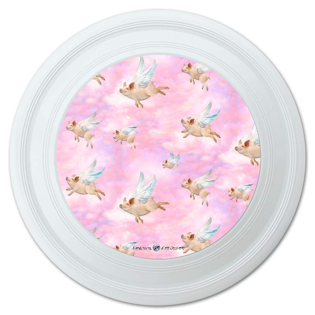 GRAPHICS & MOREIf Pigs Could Fly Pink Clouds Wings Novelty 9" Flying Disc