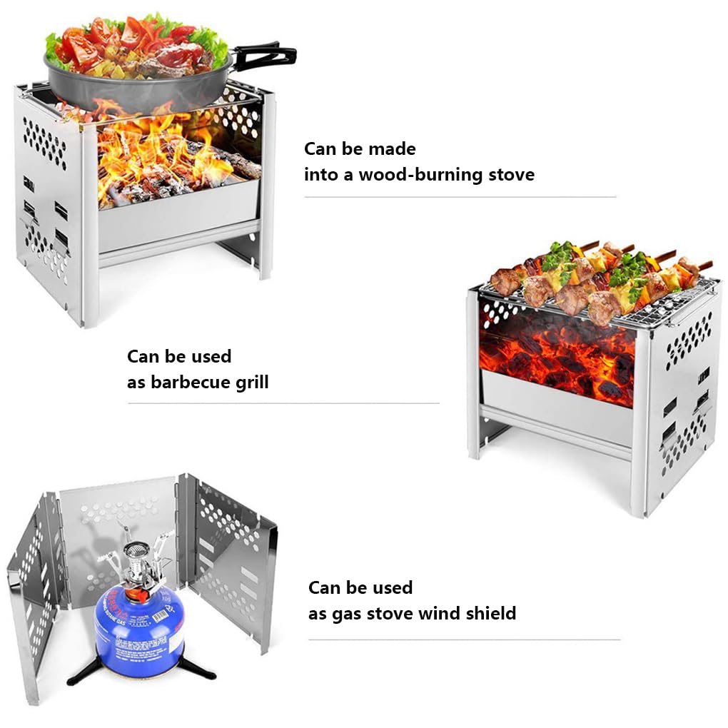 Griglia per Barbecue in Acciaio Inossidabile Griglie Rimovibili riutilizzabili Portatili Parco Cortile Anteriore Vacanza Riunione di Famiglia Strumenti per Grigliare