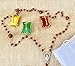 Handmade Unisex Huayruro Seed Rosary, Necklace, Bring Luck, Happiness, and Protection. Peruvian