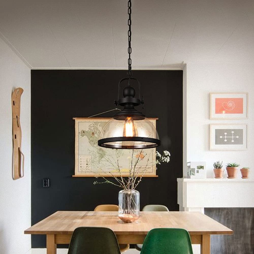 ChaoZan 3-Flame E27 Pendant Light - Industrial Hanging Lamp, Edison Retro Style, For Dining Room, Kitchen, Bedroom - View #6