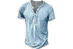 Wornstar Clothing Men's Distressed Henley Shirts