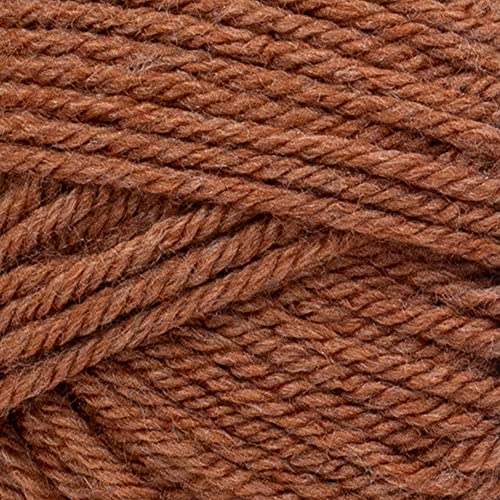 Image of Lion Brand Yarn Basic Stitch Anti-Pilling Yarn for Crocheting, Knitting, and Crafts, Russet Heather, 3 Pack