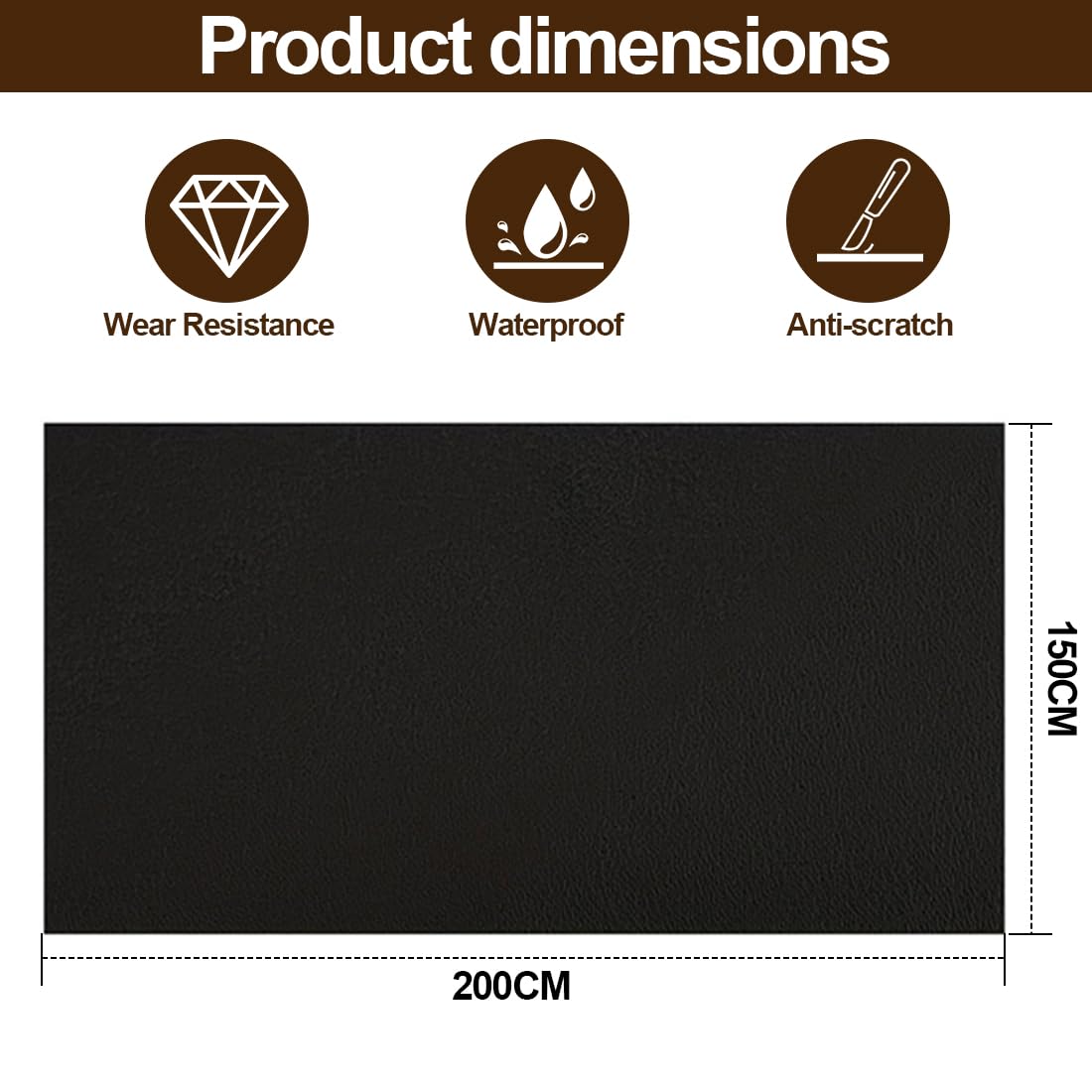 Yuragim Selbstklebend Dachhimmel Stoff, 200x150 cm Meterware Textil Innenraumverkleidung Autostoff Reparatur Autohimmelstoff, Innenverkleidung Bezugsstoff für Auto Caravan Boot Wohnmobil DIY