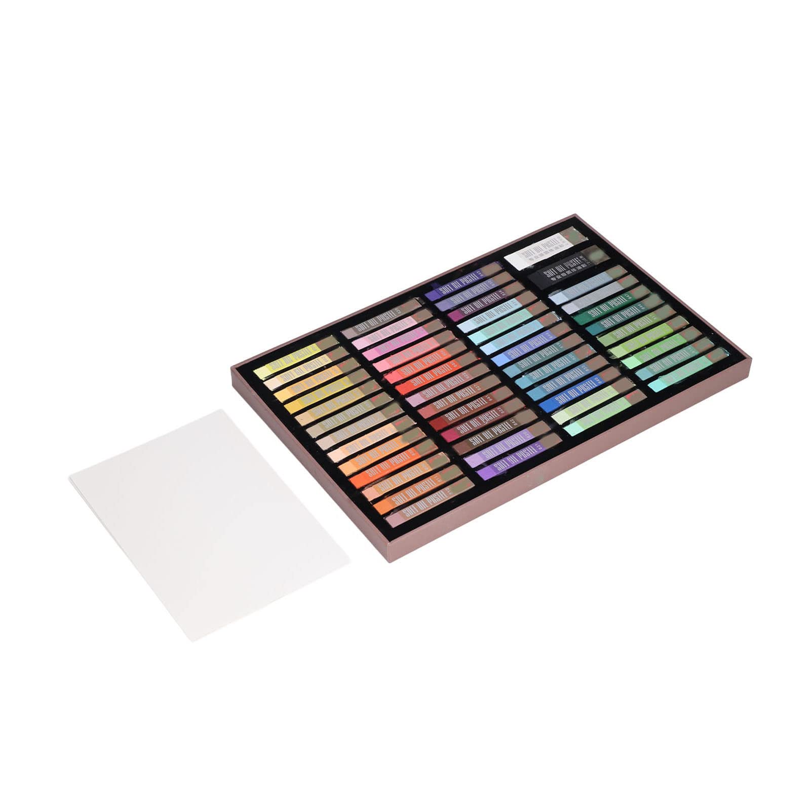 Set Pastelli Ad Olio, Colori Misti A Cera Olio Pastelli Morbidi Per Bambini, 50 Pezzi Colori Vividi, Finitura Liscia Lucida, Per Disegnare Graffiti Colorando E Progetti Artistici (8548MNML)