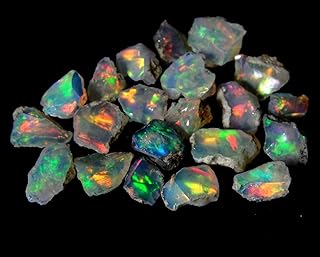 25Cts 100% AA+ Natural Ethiopian Welo Opal Rough Stone Lot, Raw Crystal, October Birthstone, Jewelry Making Gemstone, Ultra Fire Striking Opal, Opal Rock, Handpicked Stone