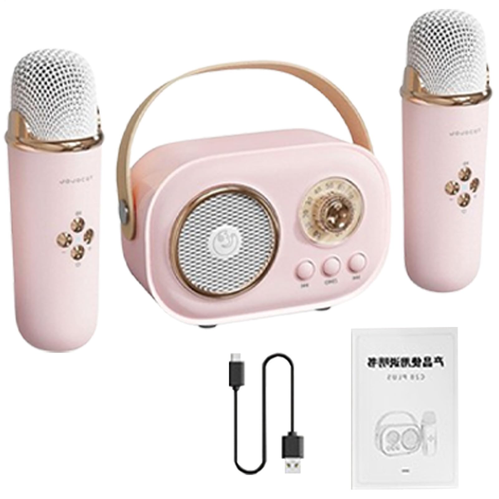 Micrófono inalámbrico para karaoke, mini altavoz, micrófono de canto | recargable, gadget musical portátil | Eventos familiares, infantiles, espectáculos domésticos, noches de entretenimiento