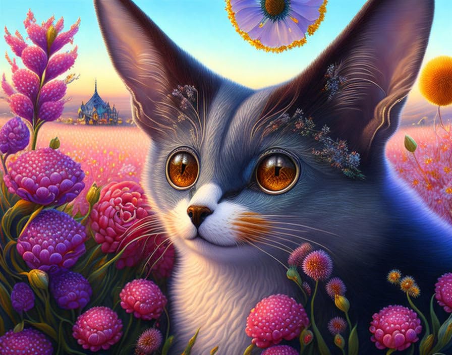 Affiche toile Critters in the Flowers SERENDIPITP grand poster mural 58 x 90 cm
