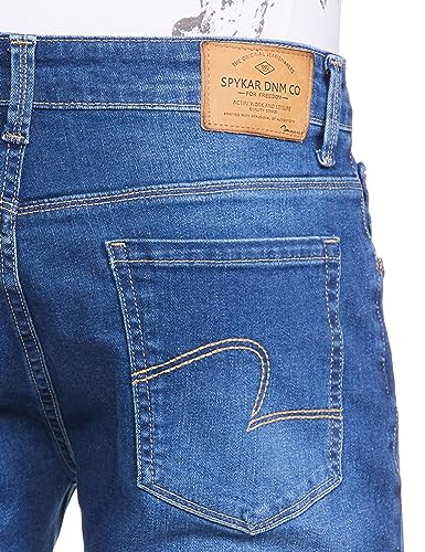 Image of Spykar Men's Slim Fit Low-Rise Jeans