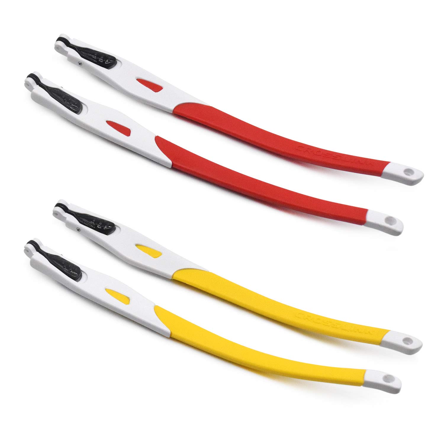 Red/Yellow Rubber Replacement White Frame Legs For Oakley Crosslink Glasses frame