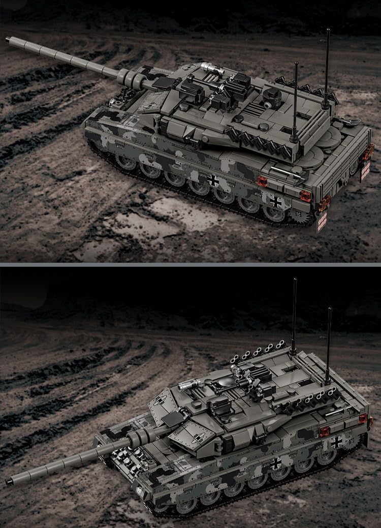Técnica Leopard 2A7 Tanque Bloques de Construcción, 1009 Piezas Militar Tanque Alemán Juguete Constructivo Juguetes de Construcción de Tanques WW2 Ejército Bloques de Construcción de Tanque