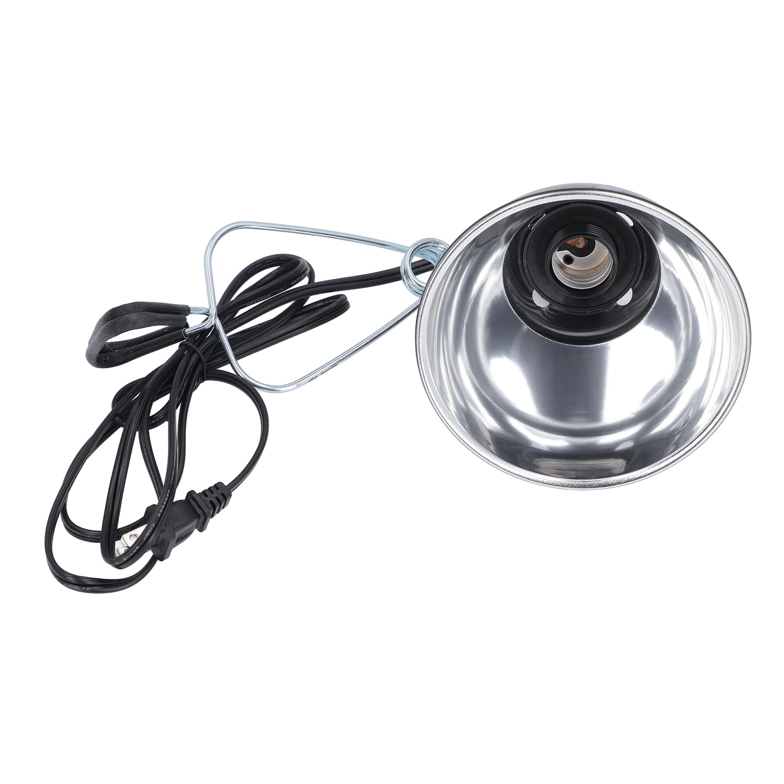 Reptile Light Fixture, 250W Aluminum Deep Dome Heat Lamp with 360 Degree Rotation, for E27 UVA UVB Bulb and Infrared Ceramic Heaters