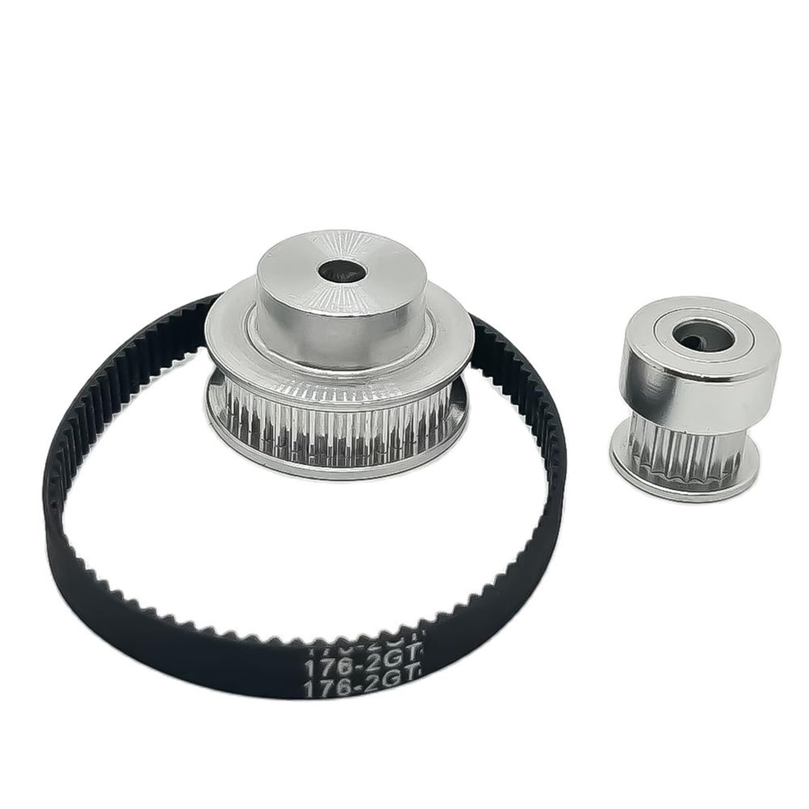 2GT 20T + 40T Tandriemschijf Riem Set - Synchrone Katrol Kit Met 10mm Riem (Boring 5-12mm)