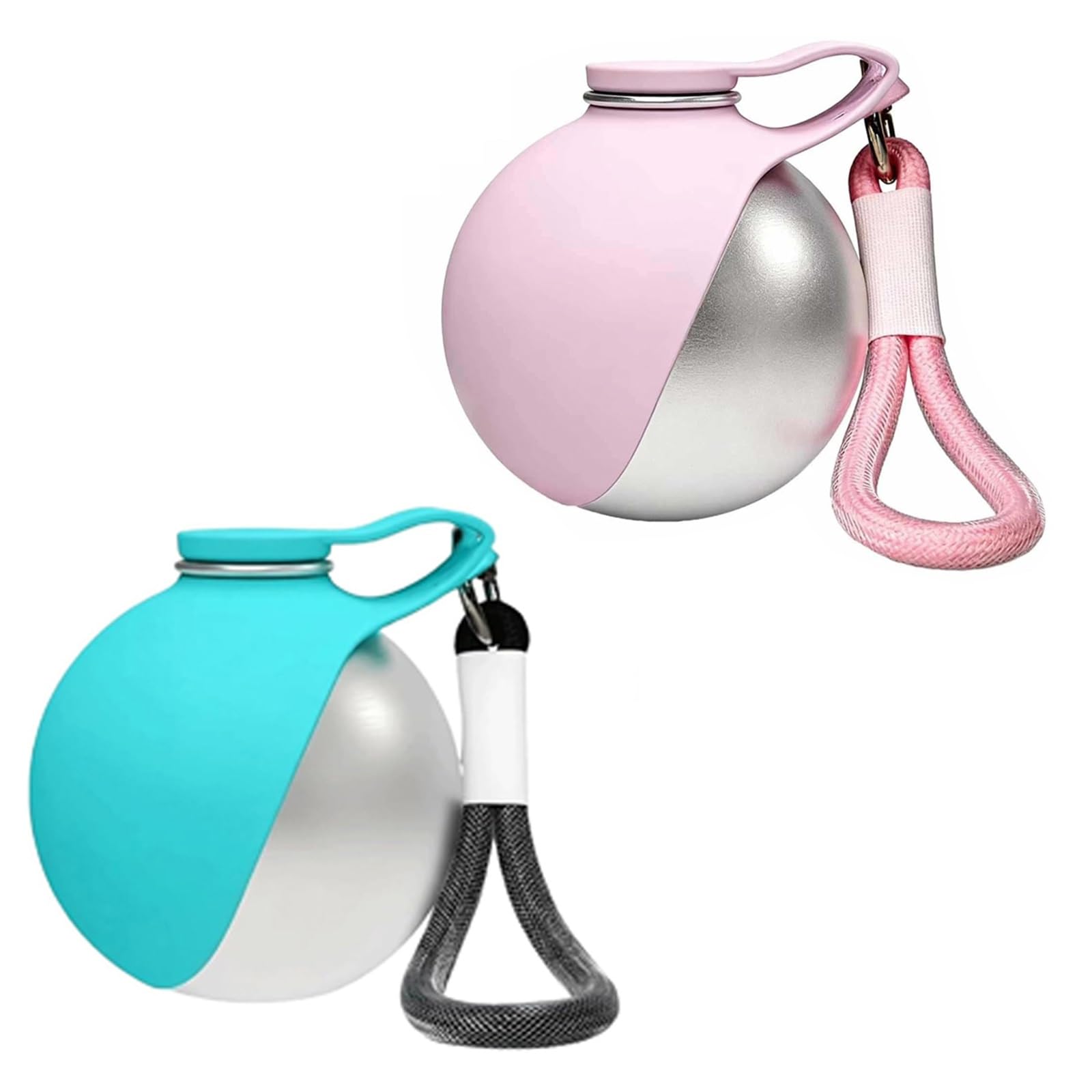 2-in-1 Dog water bottle,Stainless dog travel water bottle 285ml,Leak-Proof,Compact & Foldable Pet with Silicone Bowl,One-Hand Operation for Small Dogs Walking & Travel(E)