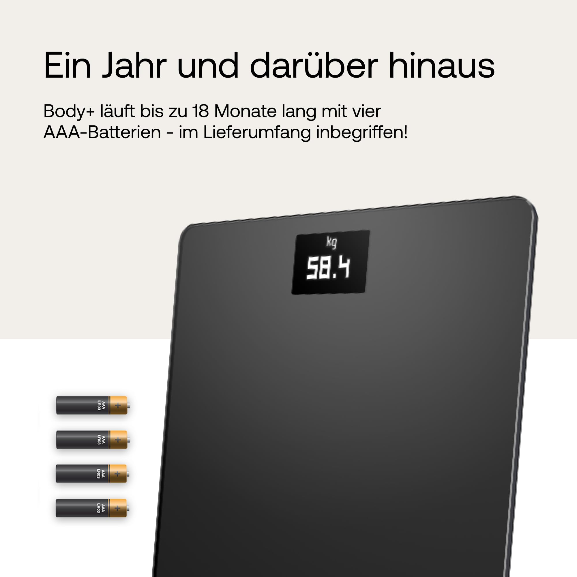 Withings Body – WLAN-Smart-Waage mit BMI-Funktion, App-Synchronisierung via Bluetooth oder WLAN