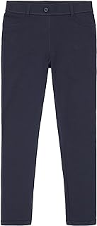 Girls' School Uniform Sensory-Friendly Jegging, Soft Fabric with Flattened Seams, Tagless