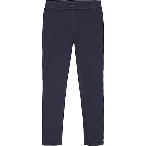 Izod Girls School Uniform Sensory-Friendly Jegging, Soft Fabric with Flattened Seams, Tagless