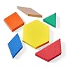 hand2mind Foam Pattern Blocks, Foam Shapes, Geometric Shapes for Kids, Pattern Play, Toddler Pattern Blocks, Shapes for Kindergarten, 3D Shapes Manipulatives, Sorting Math (Set of 100)