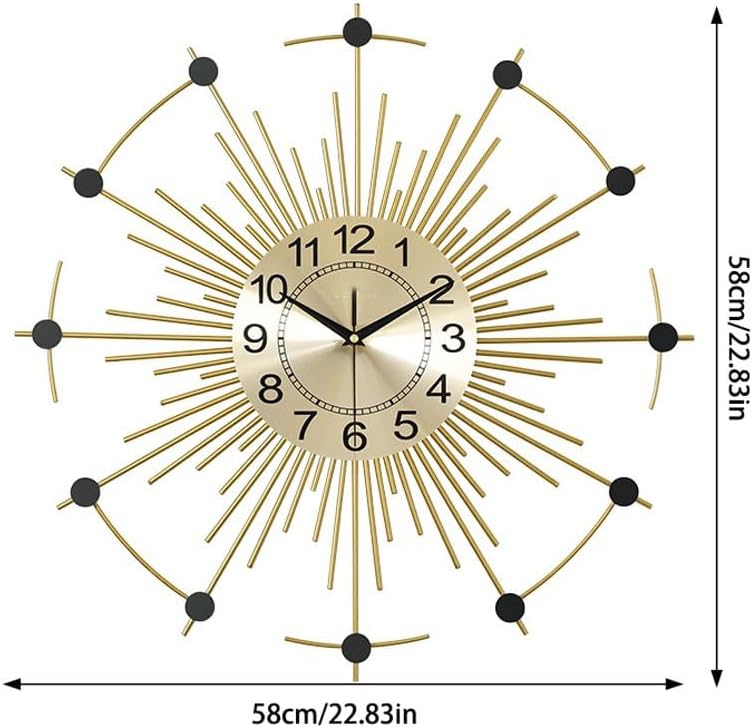 Wall Clock Creative Clock Wall Clock Living Room Fashion Home Decoration Wall Clock Light Luxury Art Wall Clock Clock for Wall(Small)
