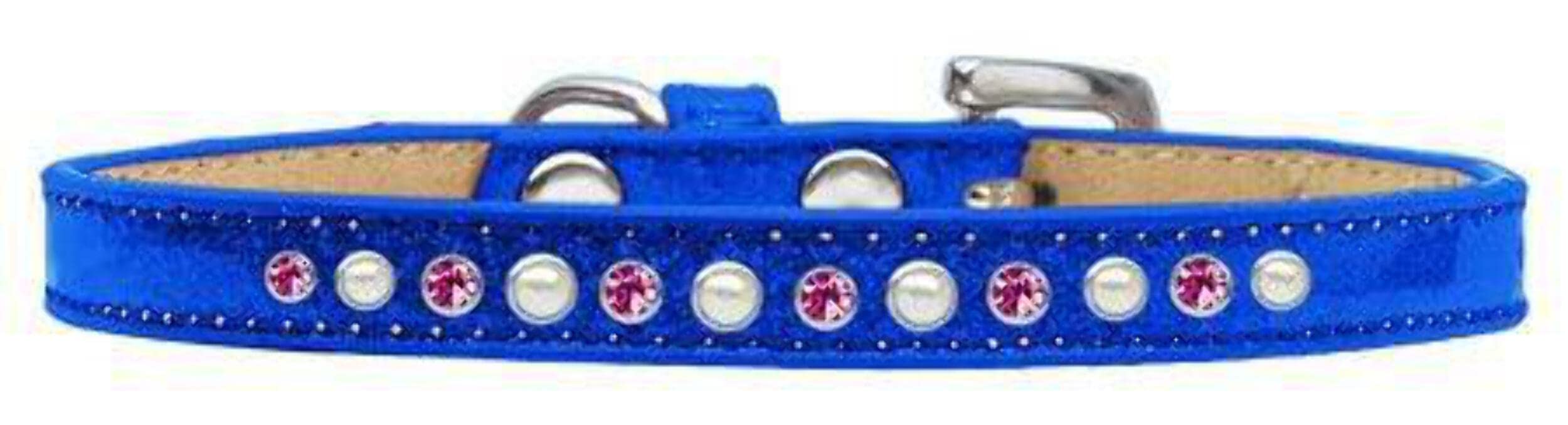 Hundehalsband Mit Rosenmotiv In Weiß – Mirage Pet Products, Größe 20, Made In USA