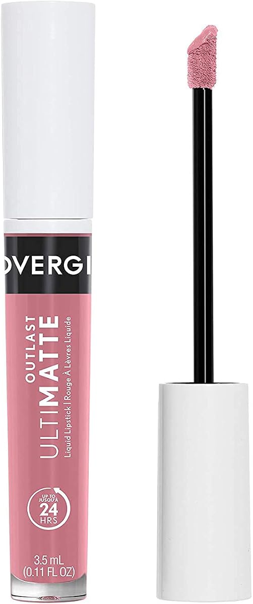 COVERGIRL Outlast Ultimatte One Step Liquid Lip Color, Rose, Yay, Rose, 0.12 Fl Ounce, Yay, Rosé 115 (99350047205)