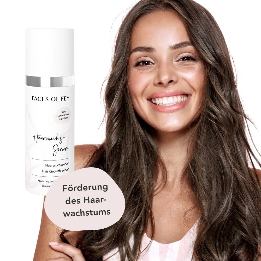 FACES OF FEY serum na porost włosów przeciw wypadaniu włosów u kobiet i mężczyzn – serum do szybkiego wzrostu włosów – środek na porost włosów – 50 ml