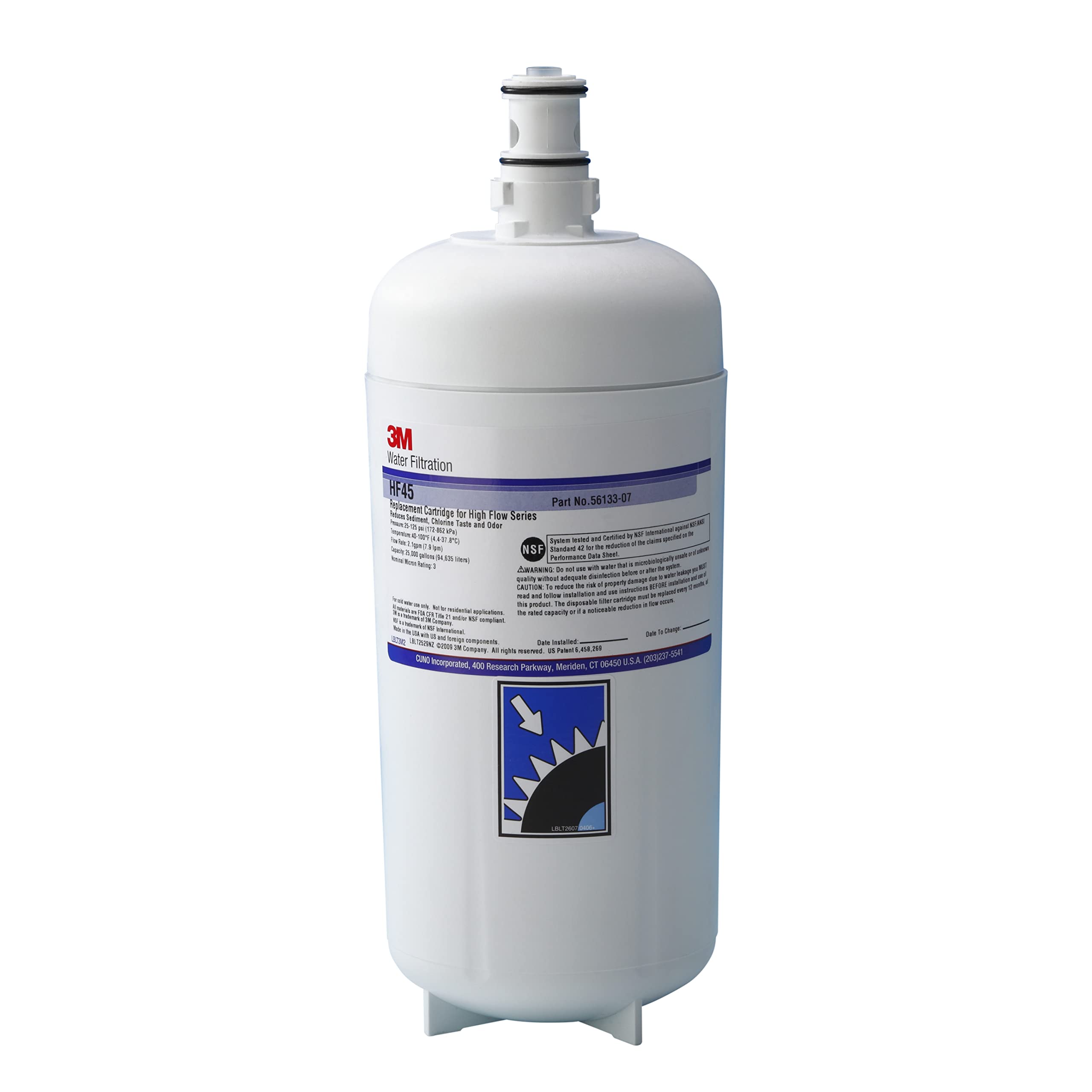 3M HF45 Water Filtration Products High Flow Series Replacement Cartridge, 5613307