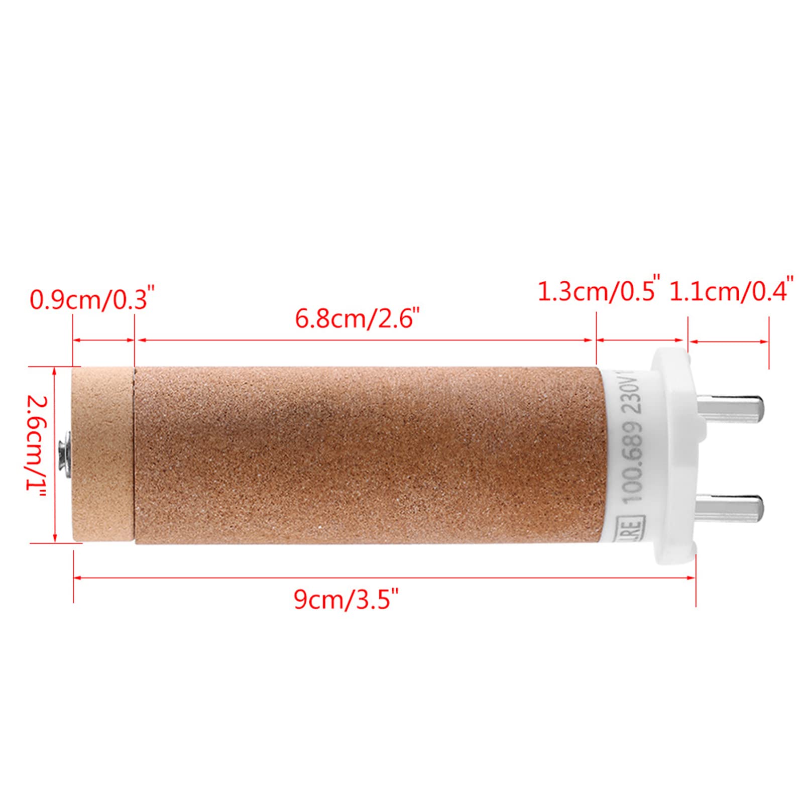 Elemento Calefactor de 230 V 1550 W, Cerámica de Alta Temperatura con Alambre de Resistencia de Aleación, para Pistola Soldadora de Plástico de Aire Caliente TRIAC S Trabajos de