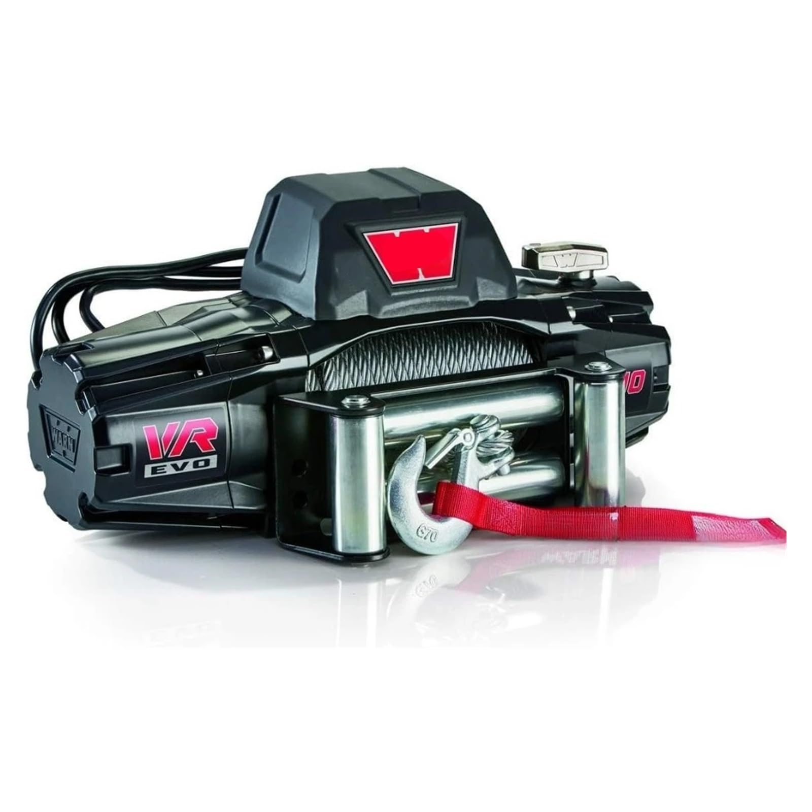 Wciągarka elektryczna 12 V DC VR EVO 10 ze stalowym kablem 27,4 m – średnica 3/20.3 cm, pojemność 4,5 kg (5 ton), idealna do samochodów ciężarowych, łodzi, offroadów i ciężkich zastosowań