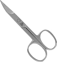 ARSUK Curved Nail Scissors for Nails and Toenails, Stainless Steel Beauty Scissors Small Scissors for Eyebrow, Nose, Moustache, Beard