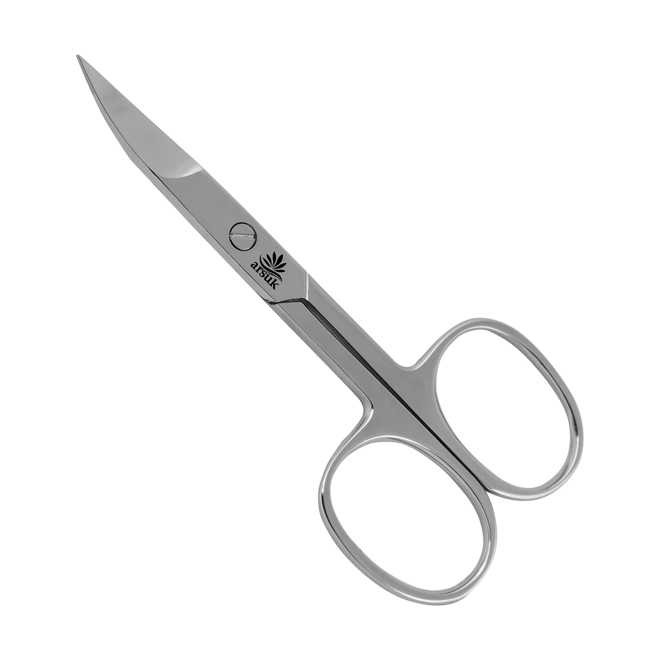 ARSUK Ciseaux à ongles incurvés pour enlever les ongles des doigts et des orteils - Ciseaux à sourcils en acier inoxydable de qualité supérieure pointus