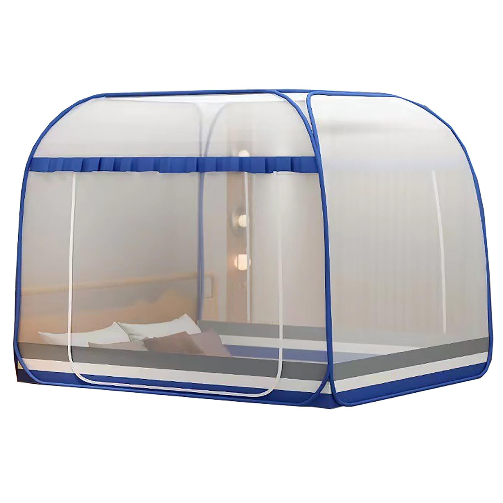 Mosquitera Emergente, Dosel para Cama de Verano, Mosquitera Portátil Plegable, Instalación Gratuita, Carpas de Ensueño, Carpa para Dormir para Camas Individuales a King Size