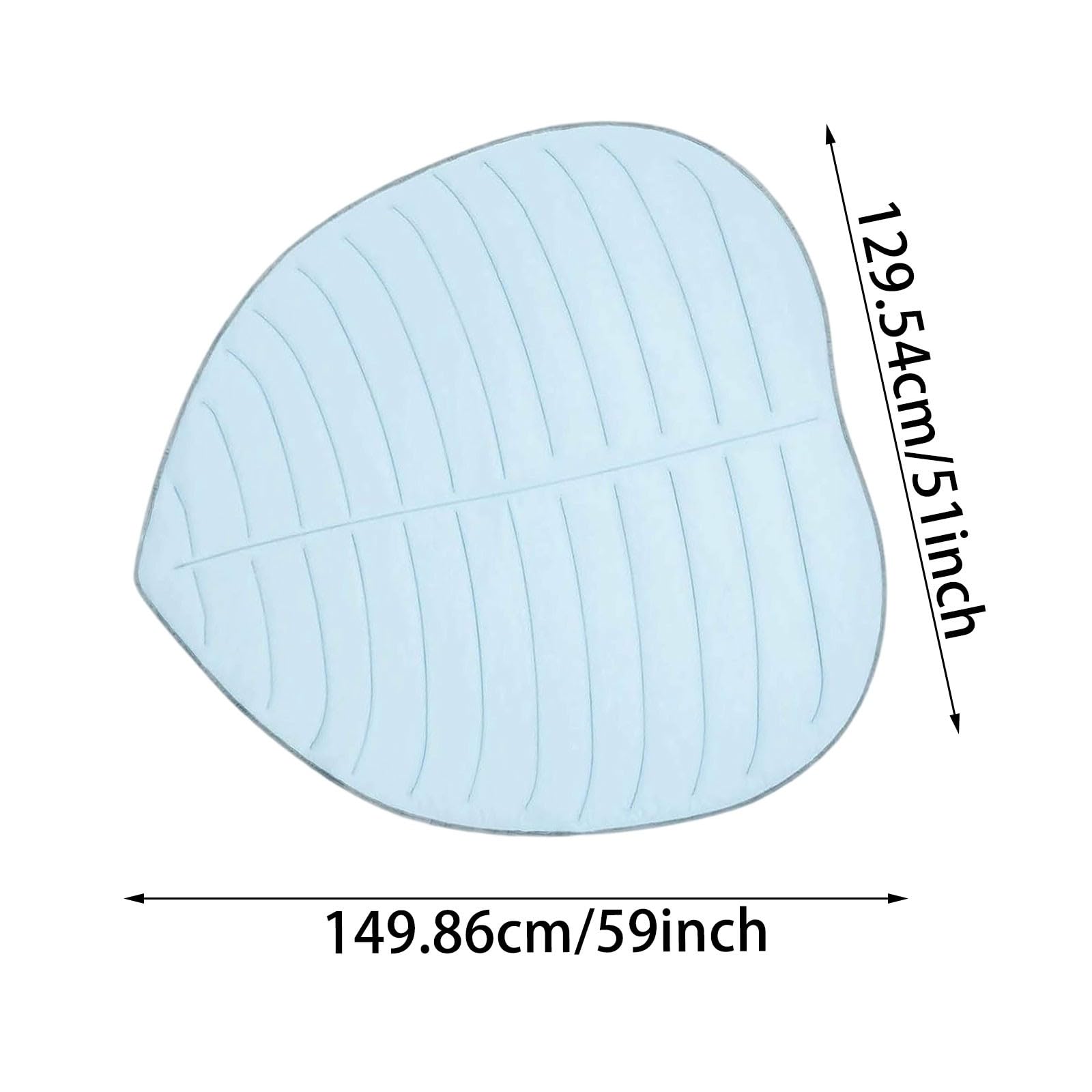 Tappetino Refrigerante Cane,forma di foglia 149x129cm Tappeto Rinfrescante per Cani Gatti, Cuccia Refrigerante Lavabile, Cuscino Raffreddamento in Nel Caldo Estate, per Animali di Piccola Media Grande