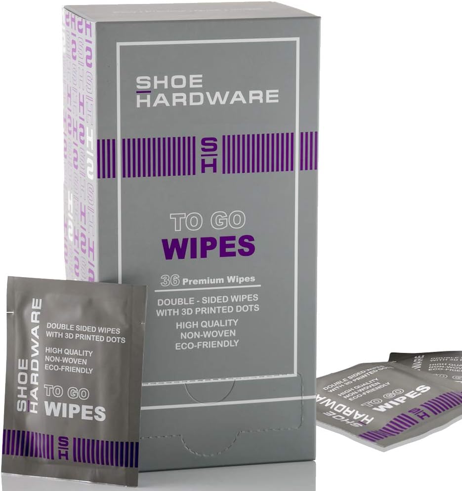 Sneaker Cleaner Wipes - Individually Packed Shoe Care Wipes, 36 Count