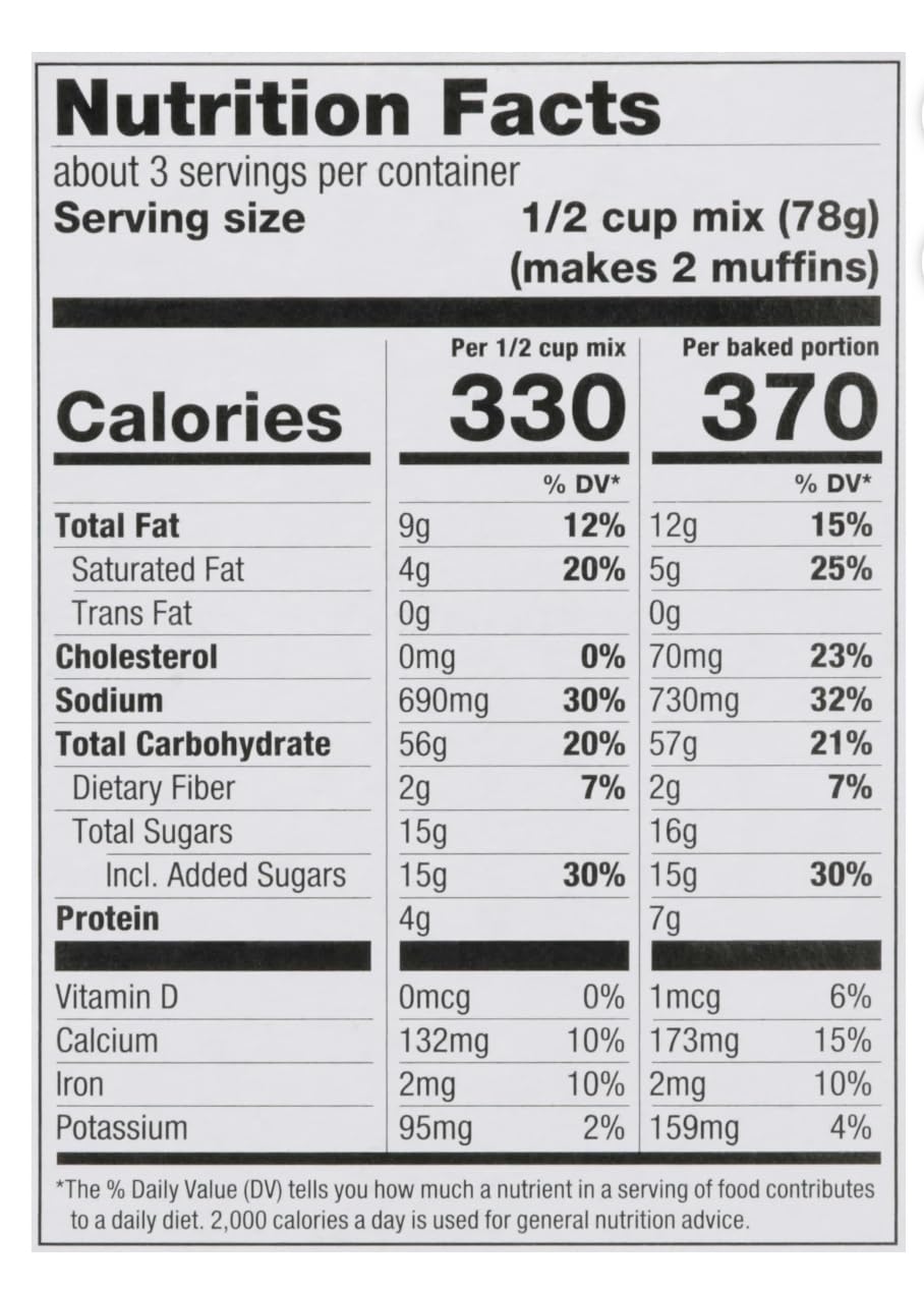 Jiffy Vegetarian Maíz Muffin Mix, 8.5 oz (Paquete de 4)