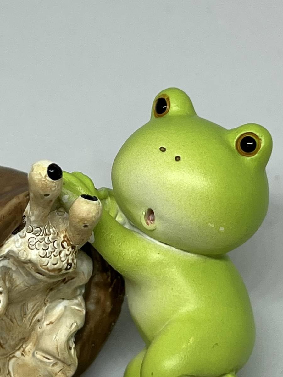Amazon.co.jp: 可愛い 蛙シリーズ ぽっちゃり カタツムリ 無事に帰る