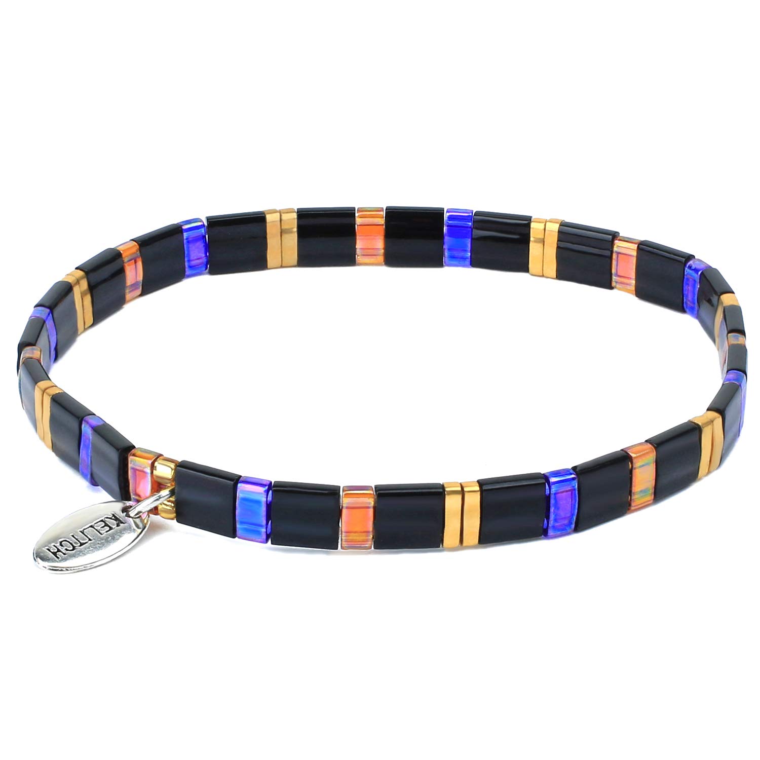 KELITCH Minimalistisch Damen Perlen Wrap Armband Natürliche