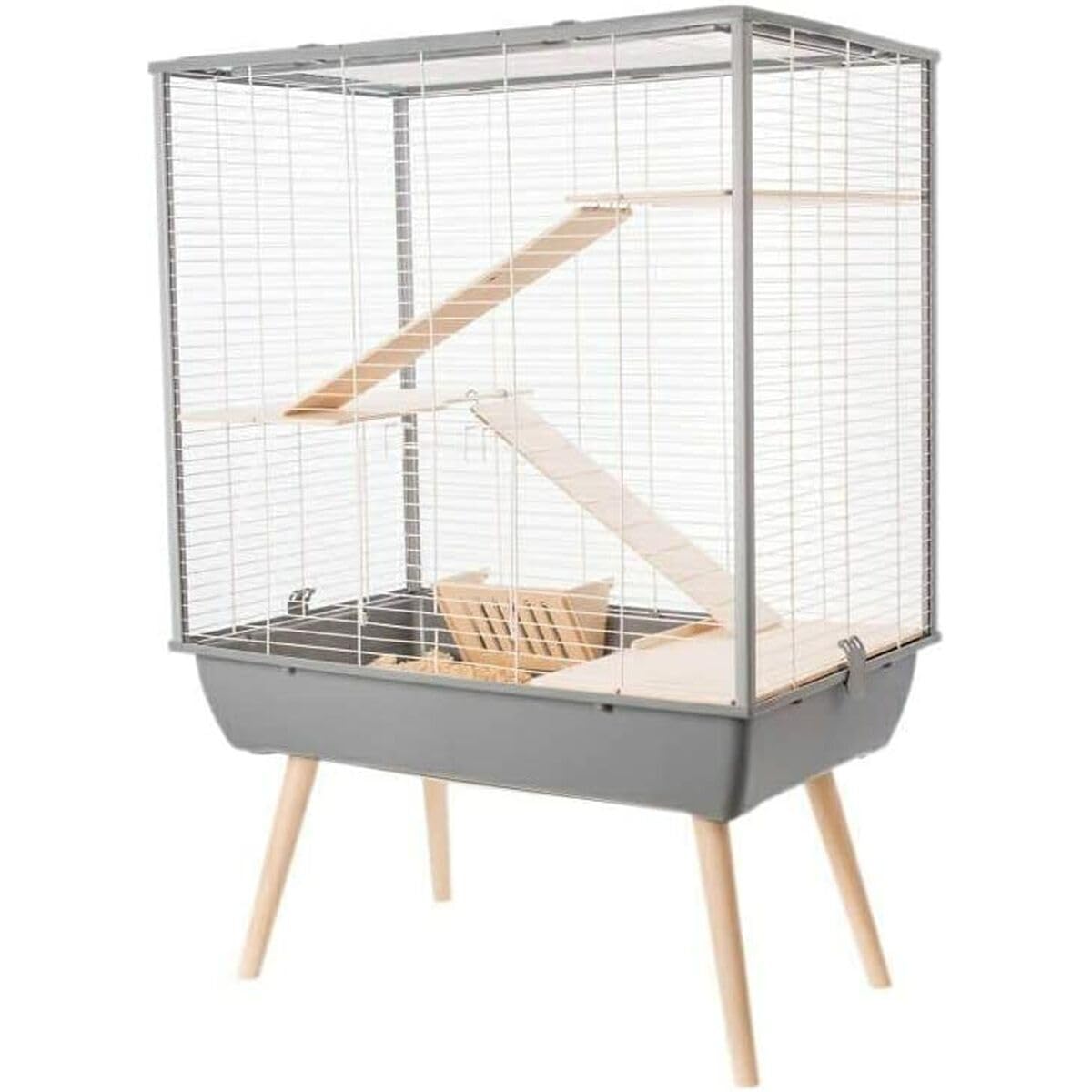 Zolux Cage Neo Cosy Grand Rongeur L 77.5 X P 47.5 X H 109 Cm Grise