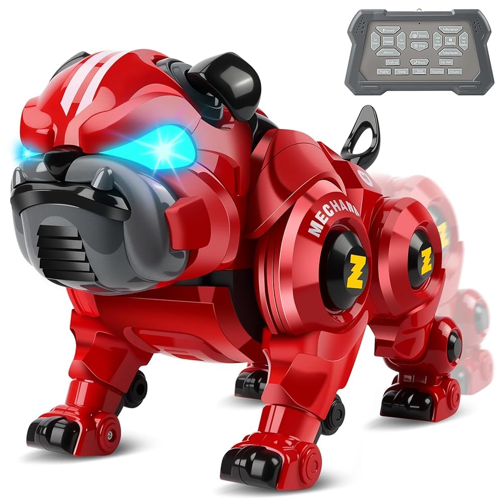 Aragallant Cane Robot Giocattolo per Bambini 6 7 8 9 Anni, RC Robot Cane Telecomandati Programmabile Interattivo, Gesture Sensing con Cantando Balla, Regalo Compleanno Natale per Bambini